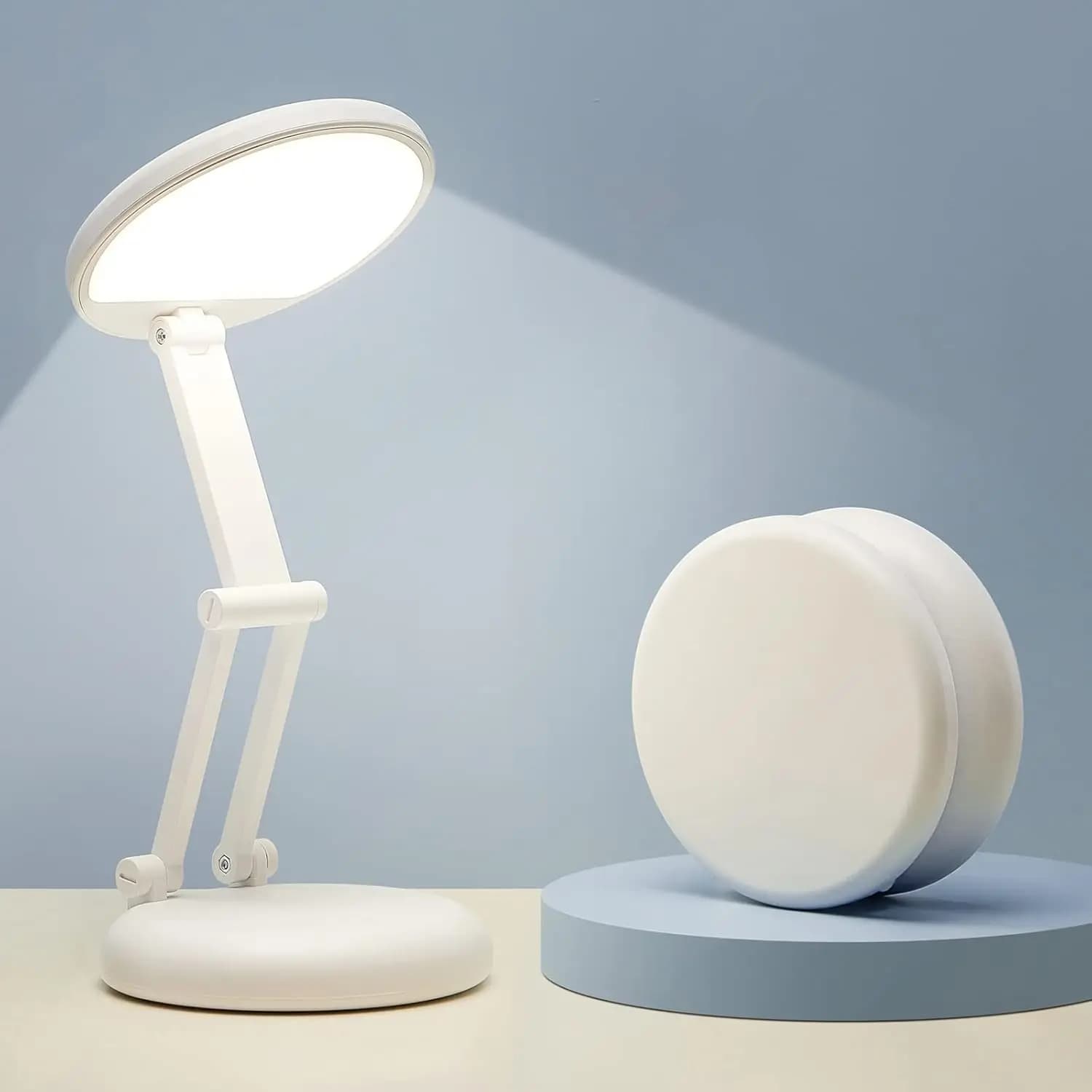 Lampada da Scrivania Senza Fili, Ricaricabile 3600mAh, Dimmerabile, Portatile per Lettura, Lavori Manuali, Ufficio