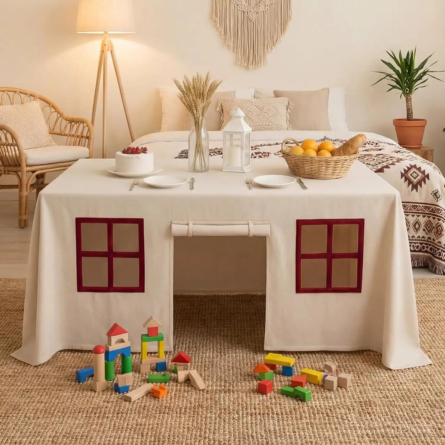 Large Tablecloth Game Room Children's Desk Castle Cover Tablecloth Tent Suitable For Restaurants, Birthdays, Indoor And Outdoor