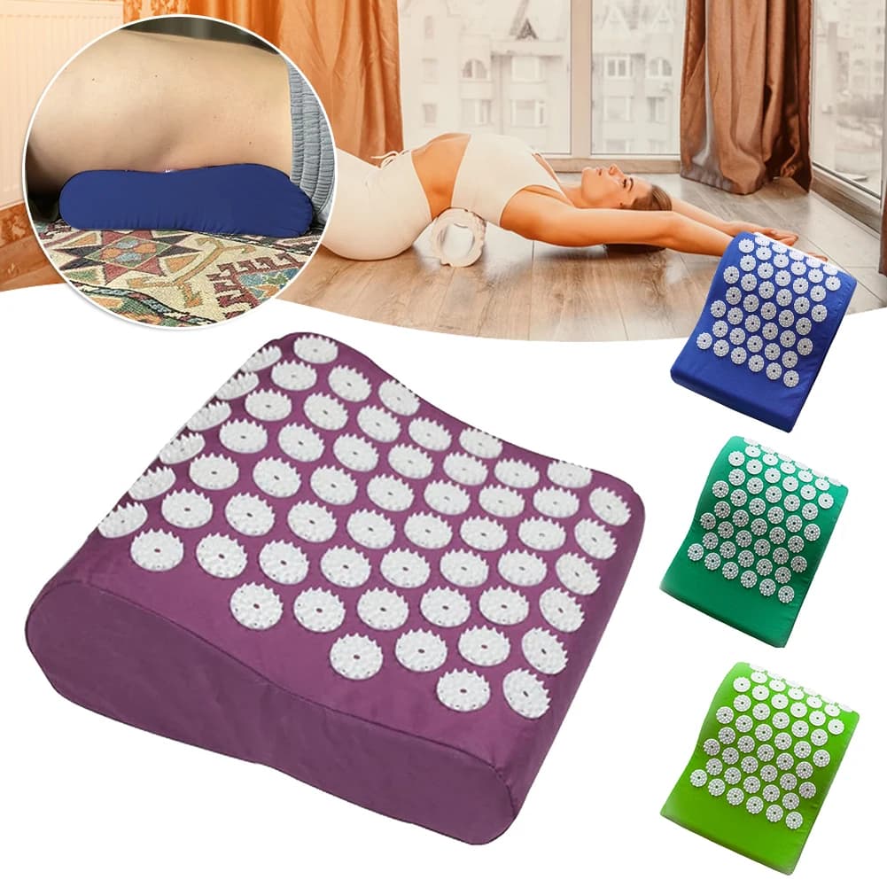 Cuscino per la schiena bassa con punti di contatto di grandi dimensioni Cuscino rettangolare per digitopressione domestico Cuscino antistress lavabile per il mal di schiena
