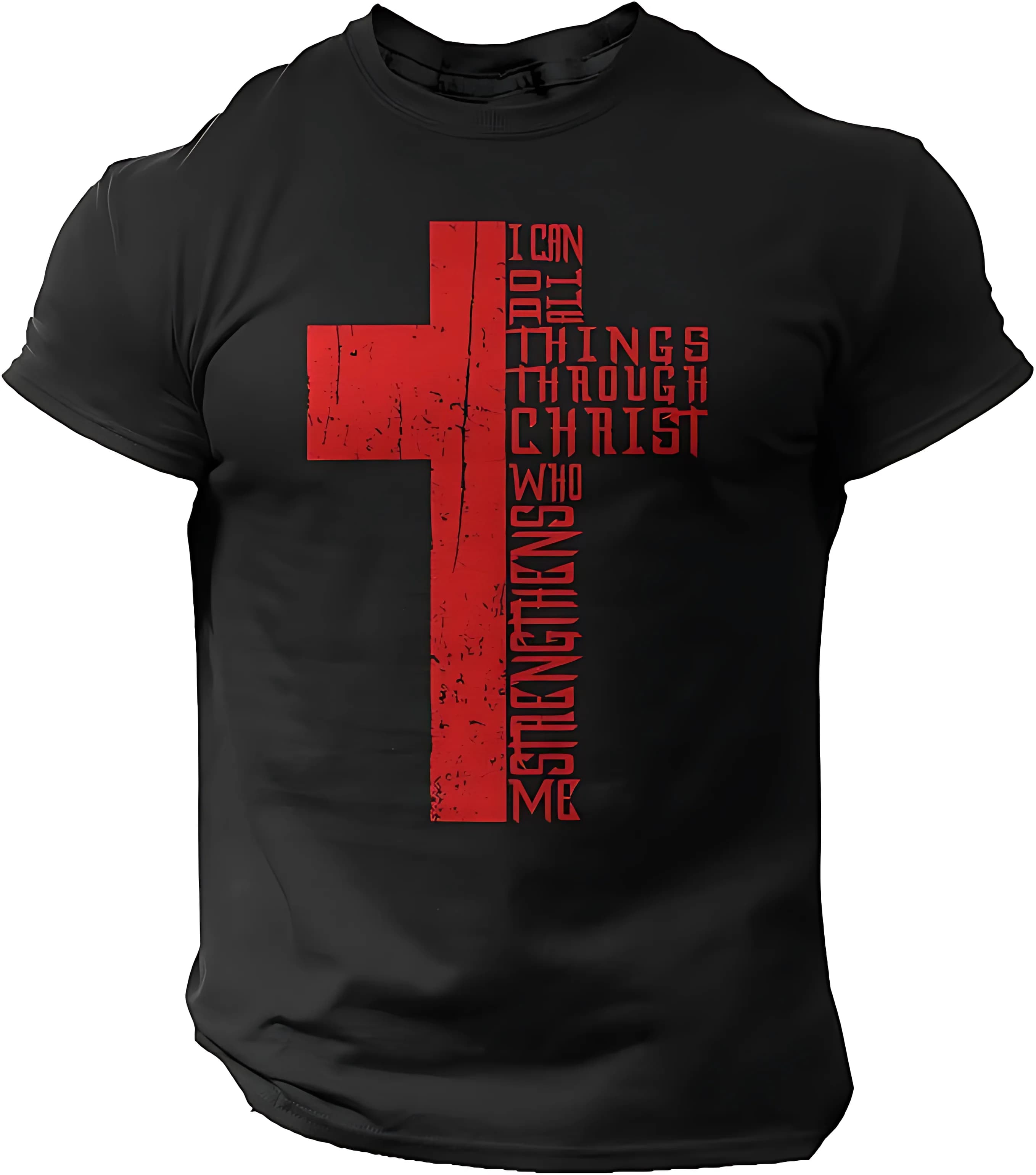 T-shirt croce uomo cristiano fede stile vintage maglietta religiosa maglietta di compleanno regali divertenti per uomo lwf 180g