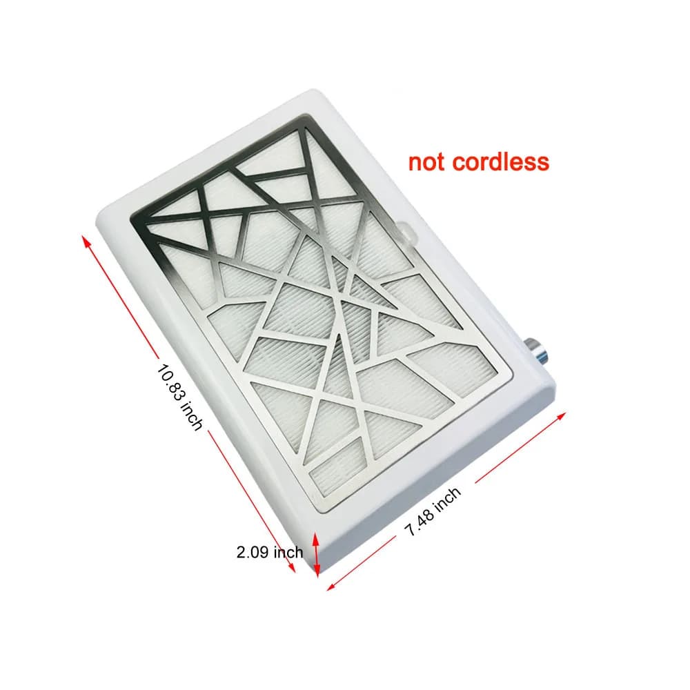 Aspiratore Professionale per Manicure 402, Potente Ventilatore da 160W, Macchina Pulitrice per Unghie, Estrattore di Polvere con Filtro