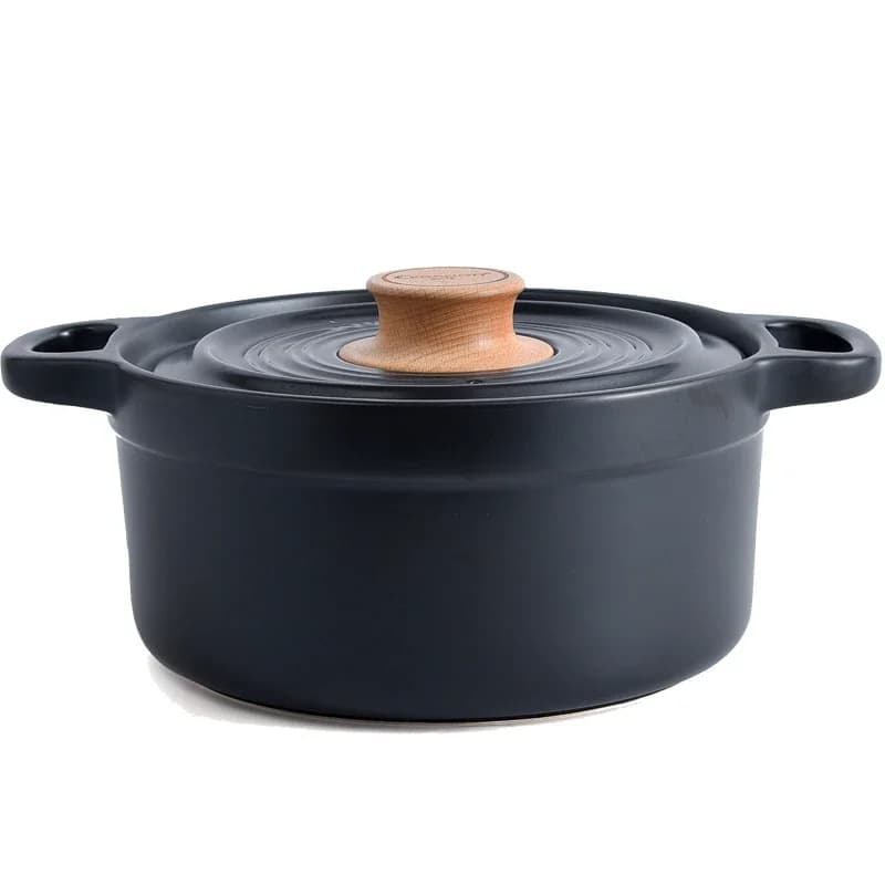 Ceramic household high temperature resistant soup stew open flame dry burning frying pan gas large capacity sand