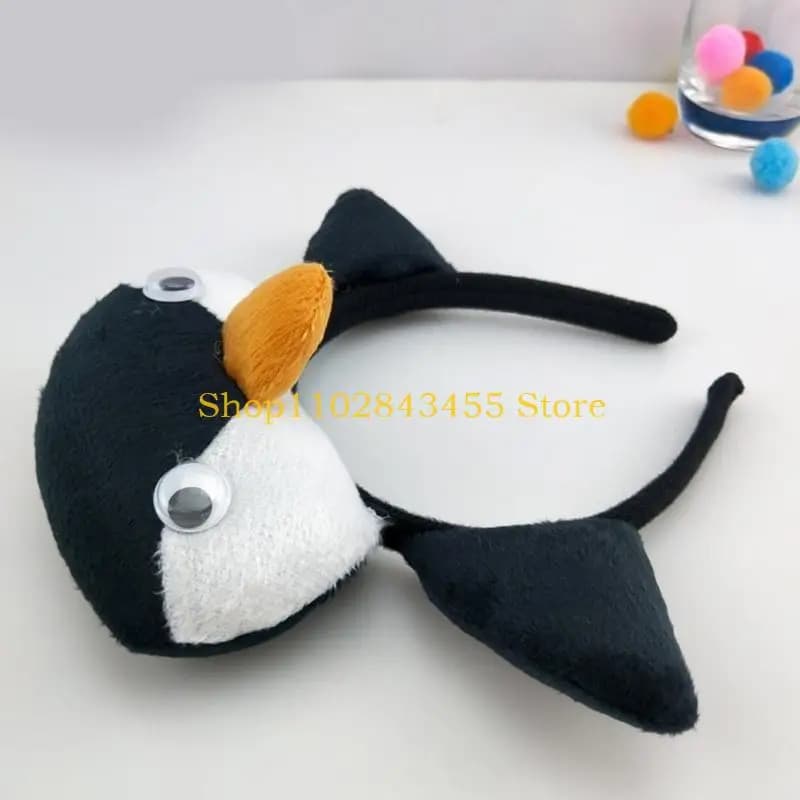 49MC Fascia per capelli con animali peluche per carnevale, per adolescenti, giochi ruolo, tipo multiplo