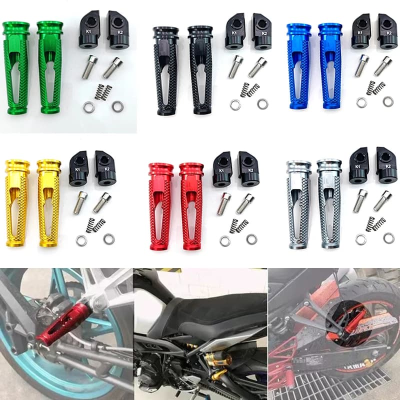 Pedale poggiapiedi posteriore CNC modificato Adatto per moto Suzuki GSR400/600/750 GSX-S750/1000