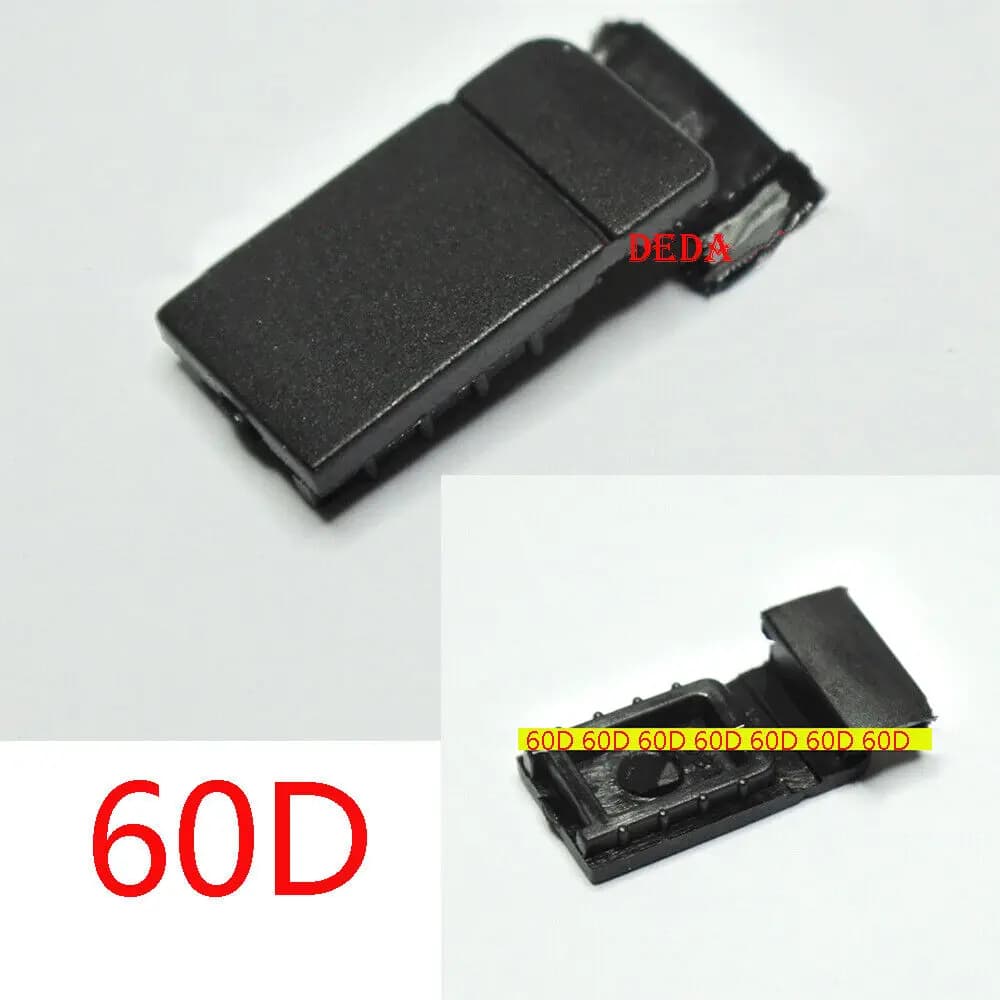 New Battery Door Cover Port Bottom Base Rubber For Canon 60D Camera Repair Part
