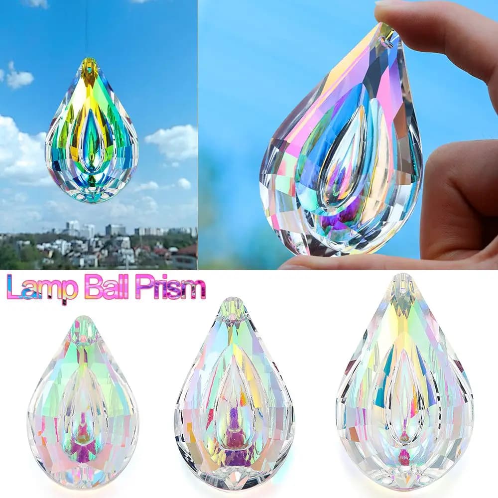 Lampadario da 30mm Crystal Ball Sun catcher Rainbow Maker Window Hanging Ornament Chakra Cascade Sun Catcher Home Garden Decor