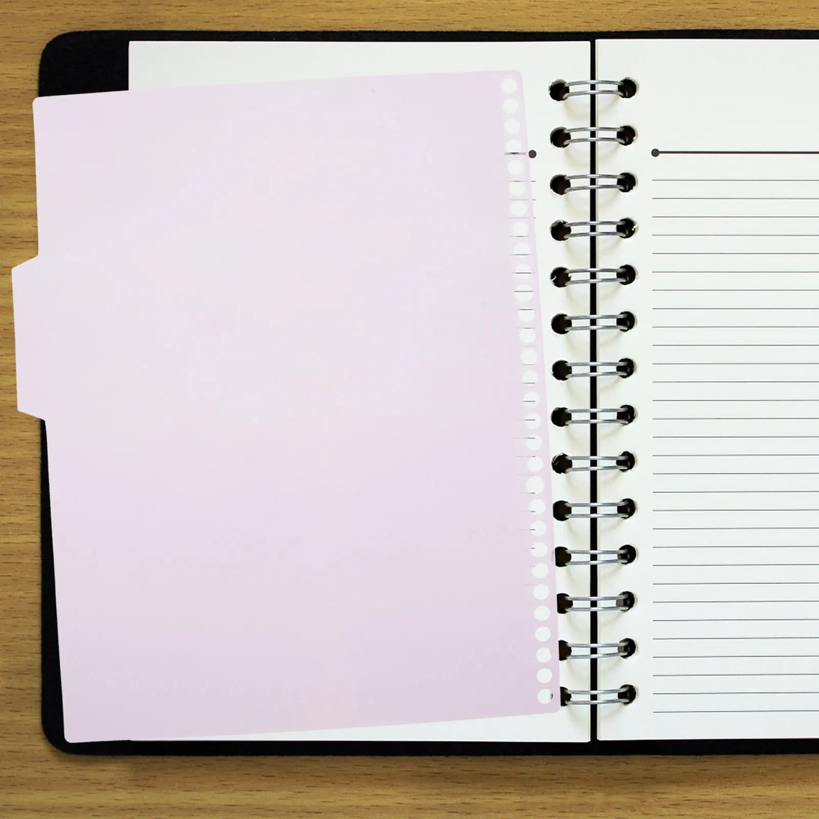 6 set di divisori in plastica per raccoglitori, colorati, resistenti all'usura, in PP, con linguette, per notebook, agenda, organizer, blocco note