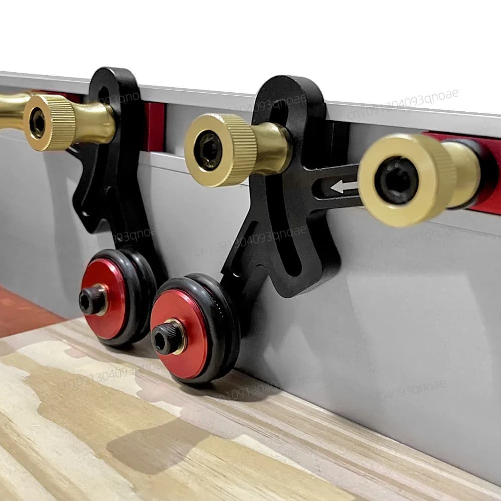 Unidirectional Stock Guides - Loc Feather Board with Transparent Precision Cutting for Wood Processing - Auxiliary Safety Push Tools for Aluminum Bounce
