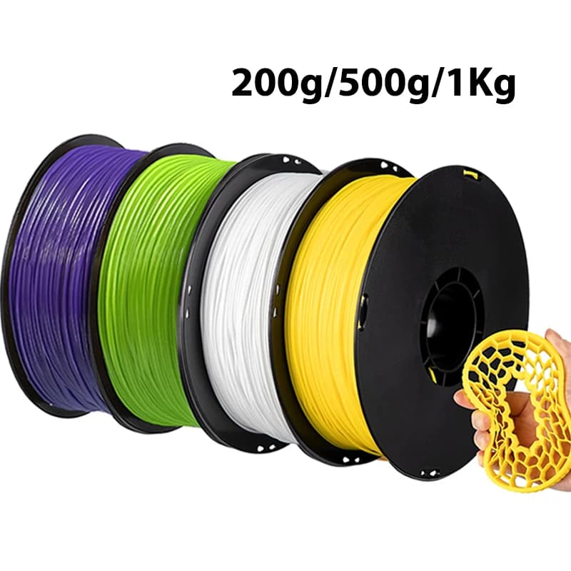 Filamento per stampante 3D bianco flessibile in TPU da 1,75 mm 1,75 mm 200 g 500 g 1 kg Materiale nero TPU elastico Filamento per estrusorio Sublimazione 3D