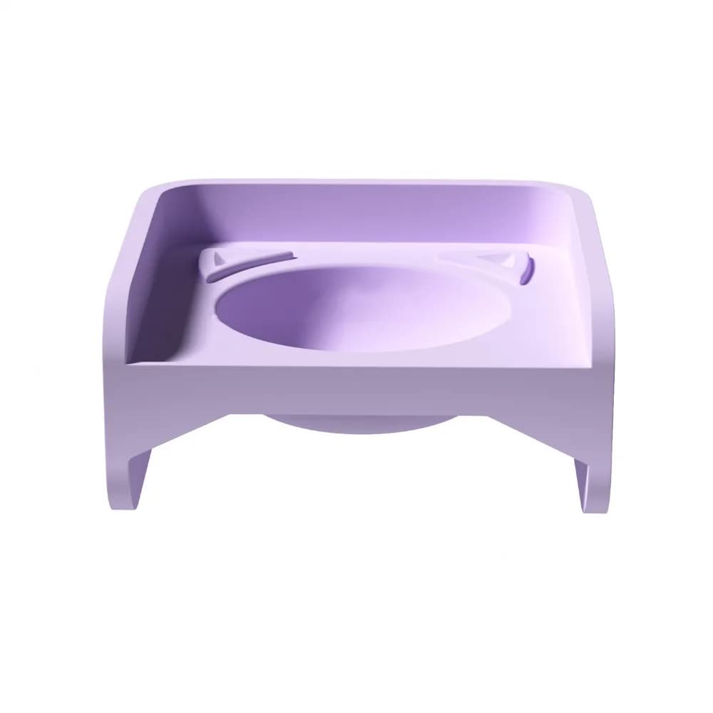 Ins Style Leak-Proof Elevated Cat Bowl Anti-Spill Anti-Tip Pet Feeding Dish Non Slip Square Dog Food Container Outdoor