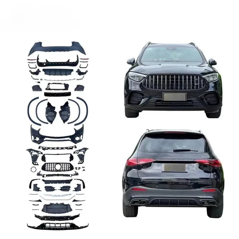 Style Body Kit for 2024 GLC SUV X254 Upgrade GLC63S Front Bumper Rear Diffuser Side Skirt Grille