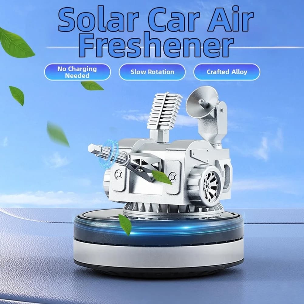 Diffusore Solare per Auto Stile Equipaggiamento Navale, Profumo di Faggio, Meccanismo a Doppia Rotazione, Deodorante Solare per Auto