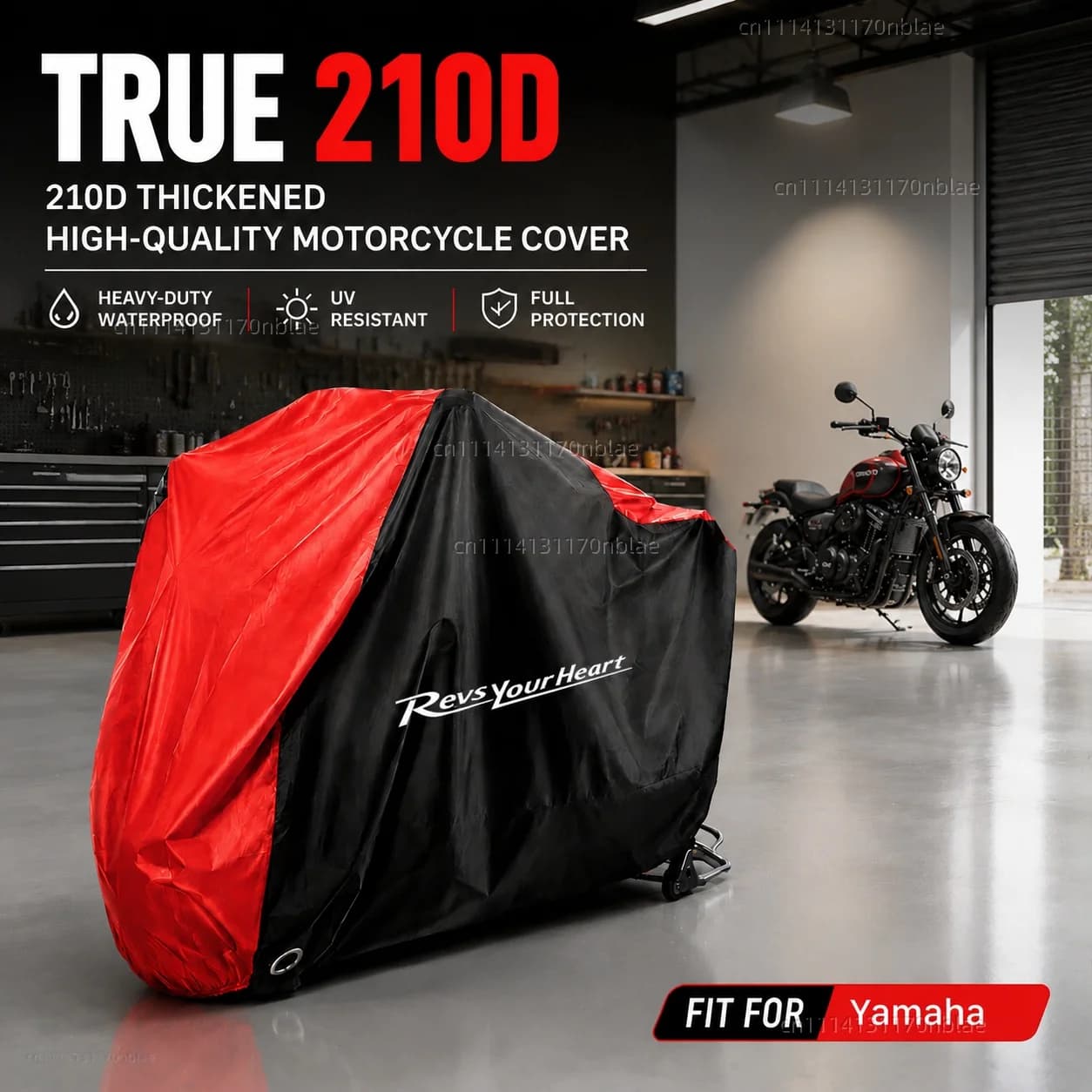 For Yamaha R1 R3 R25 Mt-09 Mt07 Fazer Fz6 Xj6 R15 Rxv YBR125 210D Motorcycle Cover Waterproof Dustproof UV Moto Rain Cover