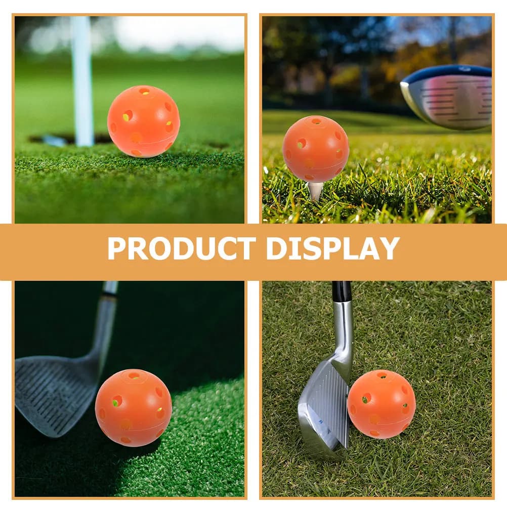 25 Palline da Golf in Plastica Cava per Allenamento, Pratica e Divertimento, Accessori Colorati per Interni per lo Swing