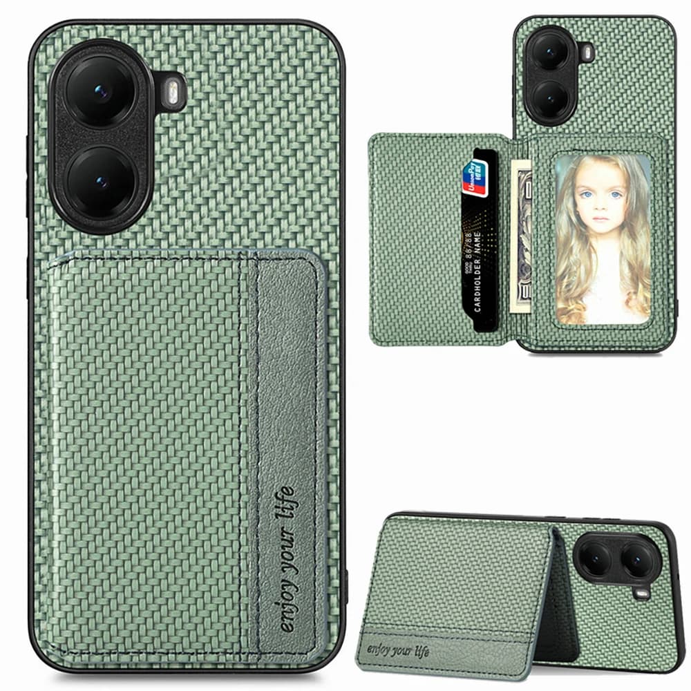 Custodia a Portafoglio in Pelle con Blocco RFID per Xiaomi Poco X8 Pro Max 5G 2026, Cover Posteriore Magnetica per Poco X8 Pro X8 X 8 Pro Max