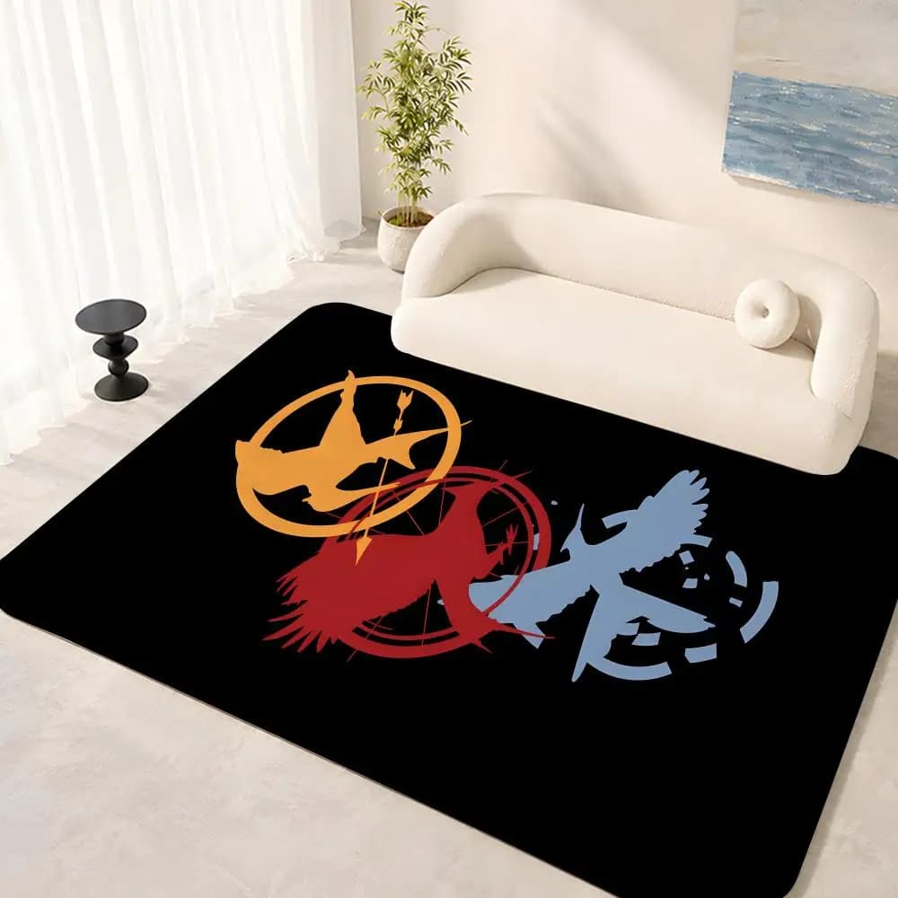 The Hunger Games Floor Mat Floor Mat Soft Flannel Non-Slip Door Rug for Living Room
