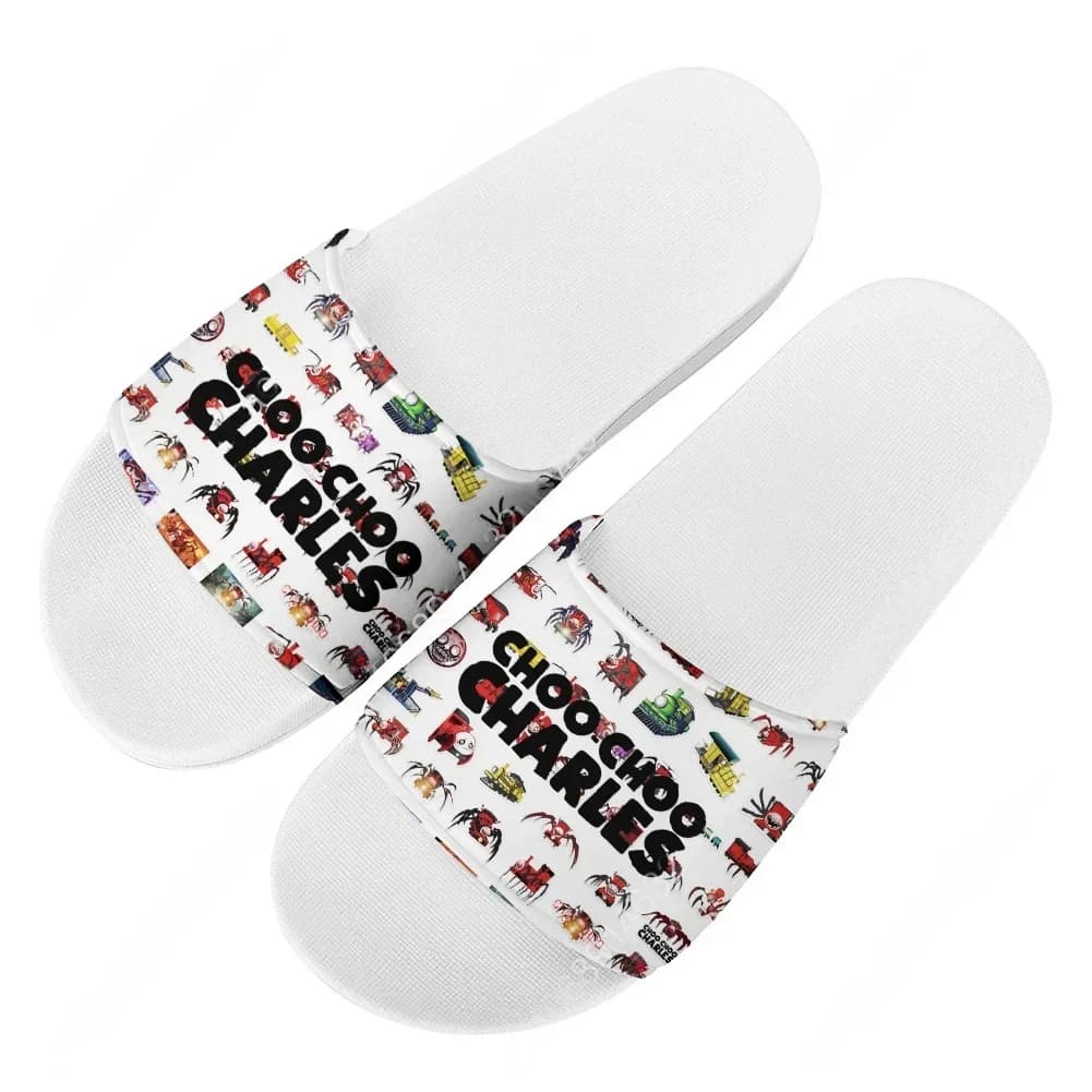 Ciabatte Choo Choo Charles, Sandali da Bagno, Scarpe da Acqua per Uomo, Donna e Adolescenti, Sandali da Interno Personalizzati, Ciabatte Estive