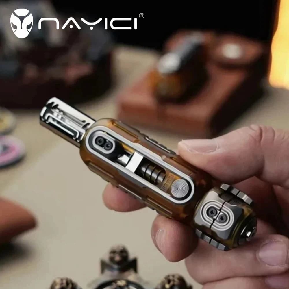 NAYICI EDC Artillery PEI & Ti Fidget Slider Giocattolo antistress Fidget Spinner Fidget Toys per adulti Design originali