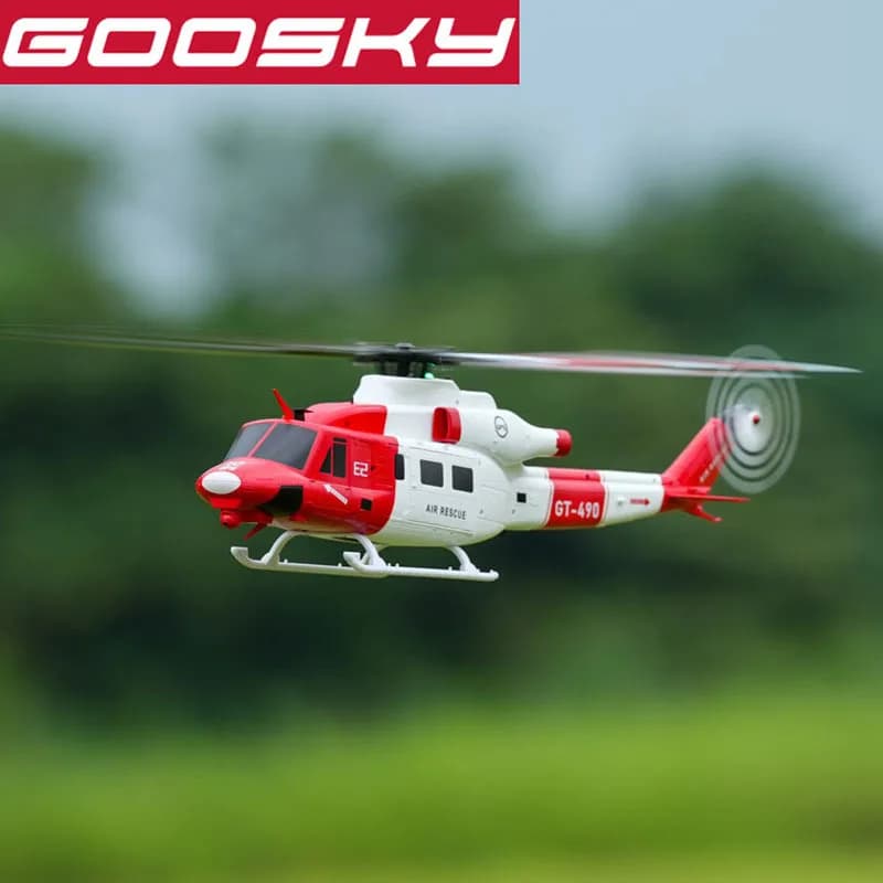 Goosky Rc Elicottero 1/35 E2 Dual Brushless Gps Automatico in bilico e ritorno a casa Super Power Struttura a sgancio rapido
