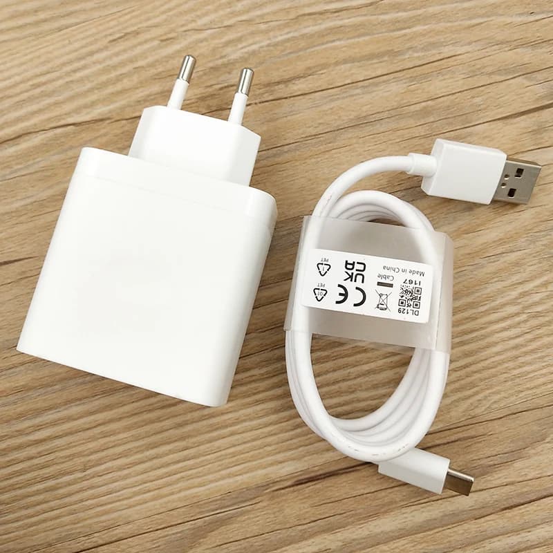 Caricabatterie OPPO 67W Supervooc 2.0 EU/US, adattatore di ricarica rapida per OPPO Find N3 N2 N A2 A3 Reno 12 11 10 9 8 7 Pro, cavo Type C da 100 cm