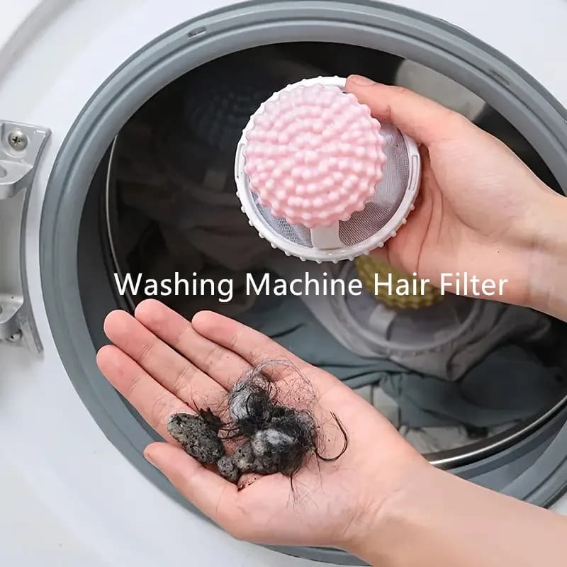 1Pc Washing Machine Hair Filter Cleaner House Floating Bag Lint Hair Catcher Mesh Filter Bag Bedding Bag Knitting Bag