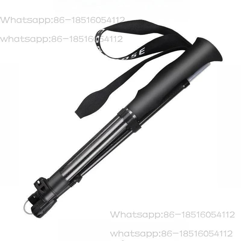 3K carbon fiber trekking poles, walking sticks, crutches, telescopic and non-slip, ultra-lightweight