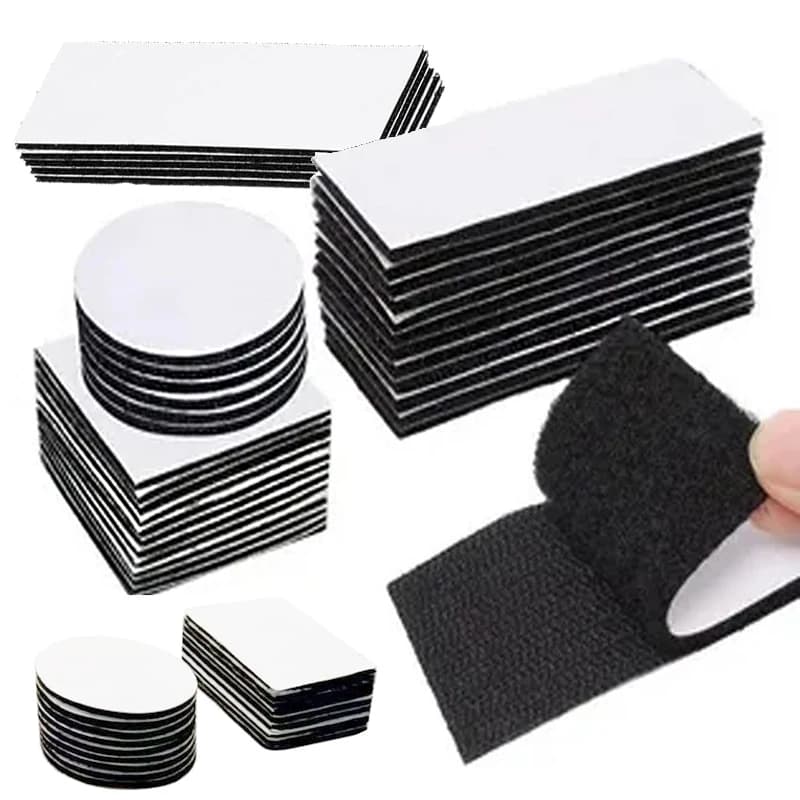 10/20 paia di nastro adesivo autoadesivo con chiusura a strappo nastro biadesivo adesivo in Nylon con colla forte per l'home Office