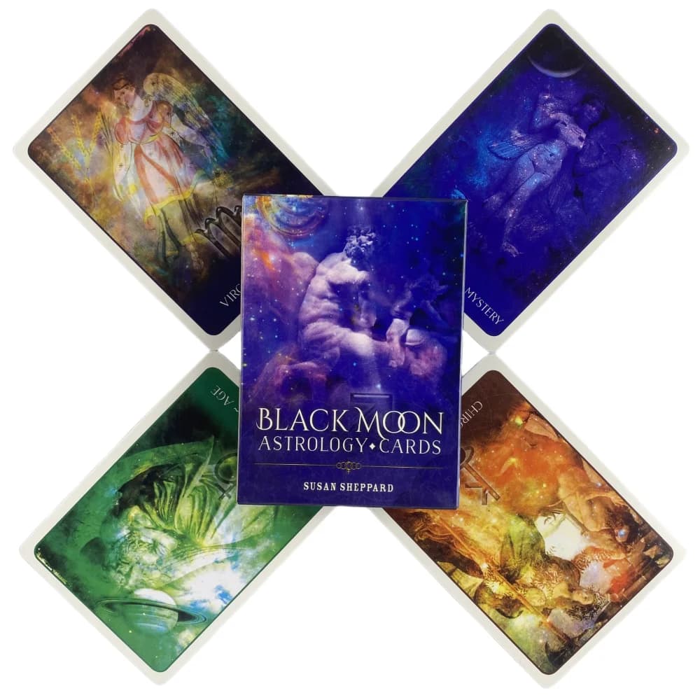 Black Moon Astrology Oracle Cards A 52 tarocchi English Visions divinazione Edition Deck Borad Playing Games