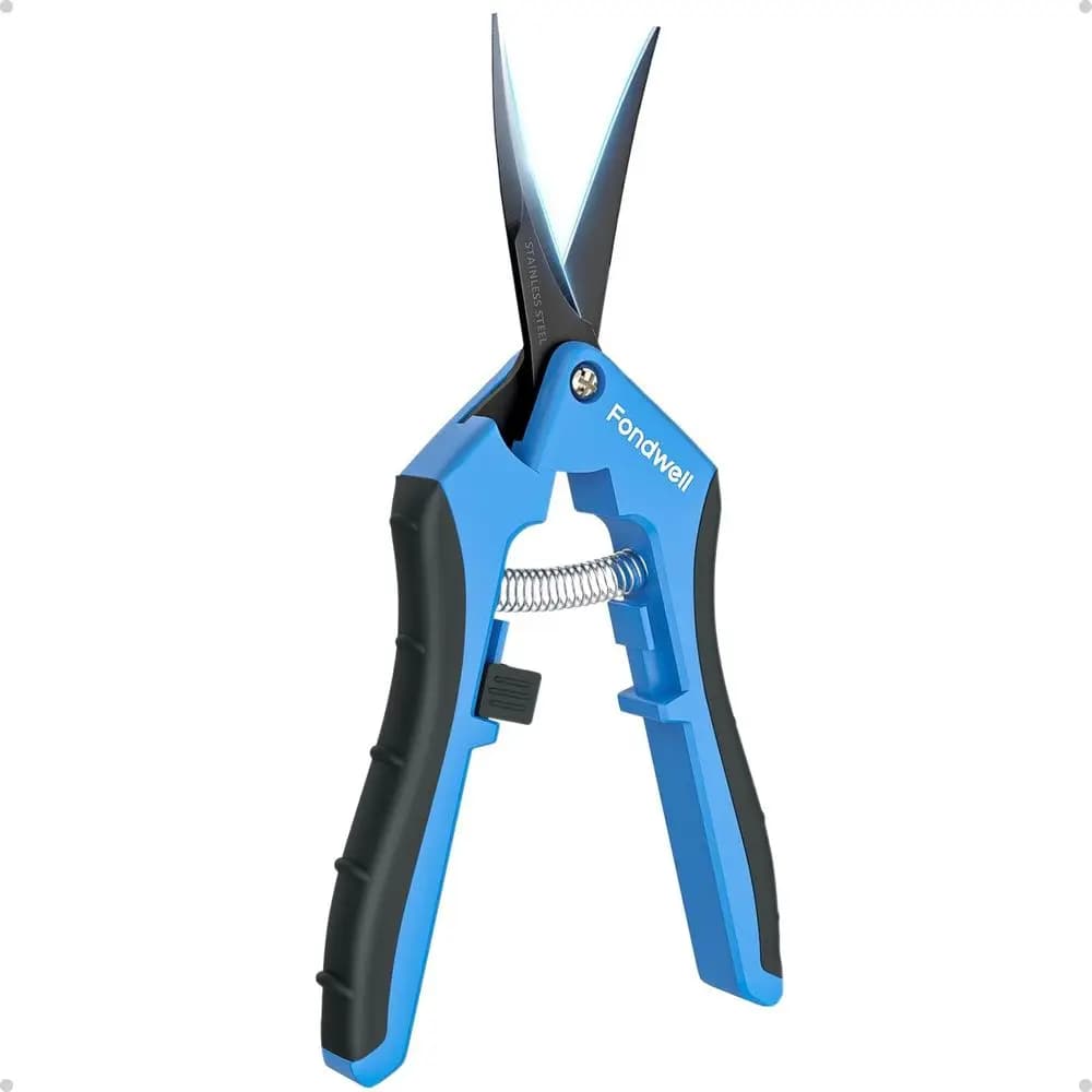 6.5 Trimming Shears Pruning Snips: Precise Gardening Scissors with Curved Micro Tip - Ideal for Tight Space Garden Work