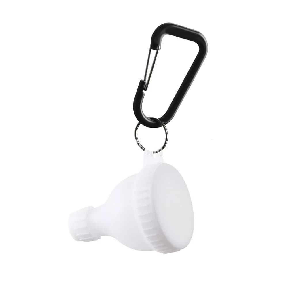 Contenitore per Proteine in Polvere da 15g/50ml, Bottiglia Antigoccia con Tappo Rinforzato, Scatola per Medicinali con Portachiavi e Moschettone