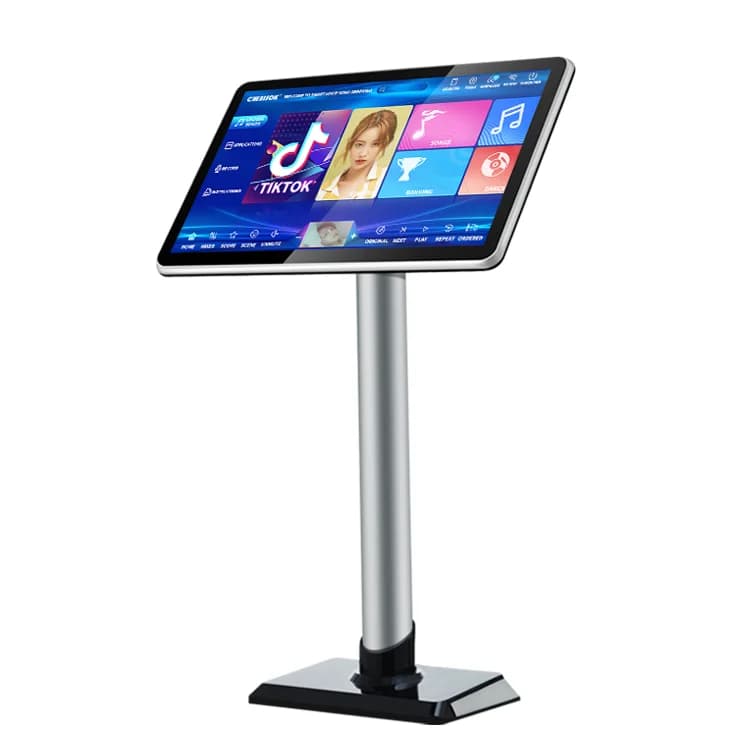 40W Chinese Karaoke Player Machine System All 19 Songs K Touchscreen KTV For Home Bar Android White Power Audio One
