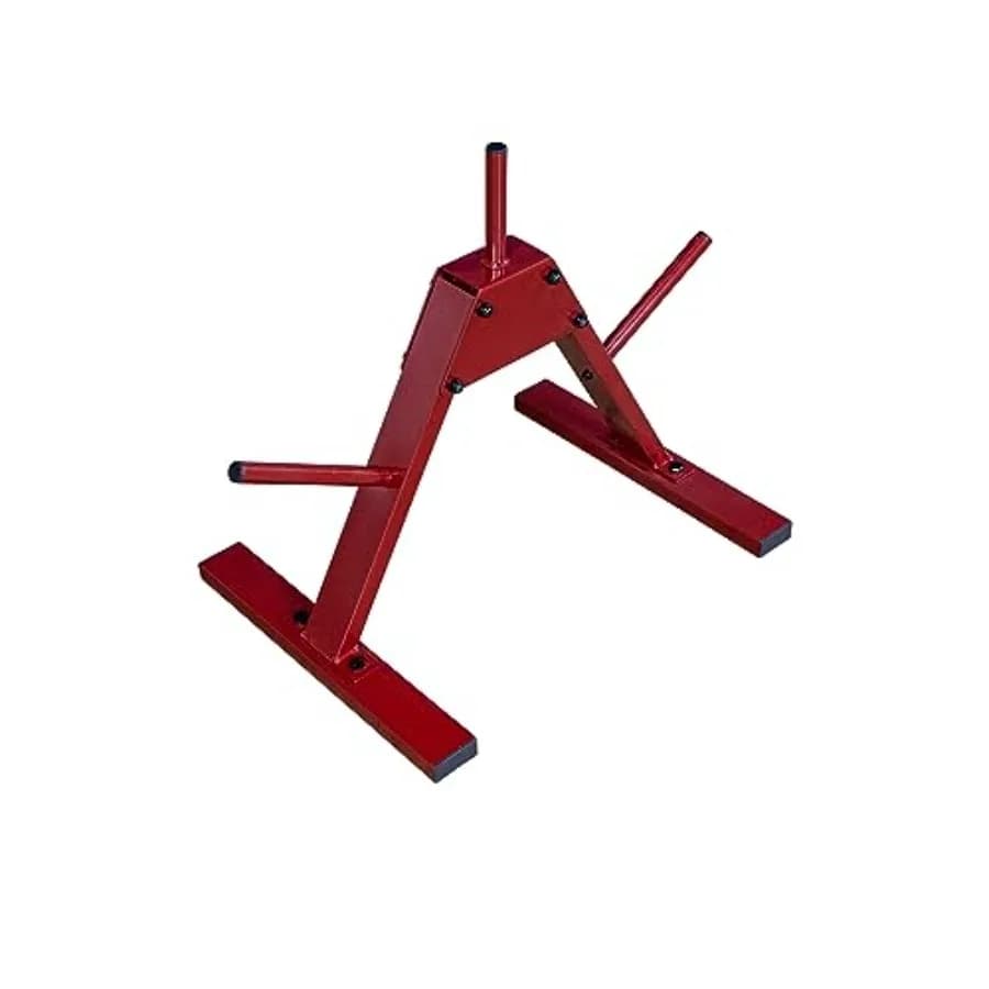3 Poster Bearing - Steel Stand Resistant for Standard Plates - Organizer Space Saving for Strength Training - Ideal