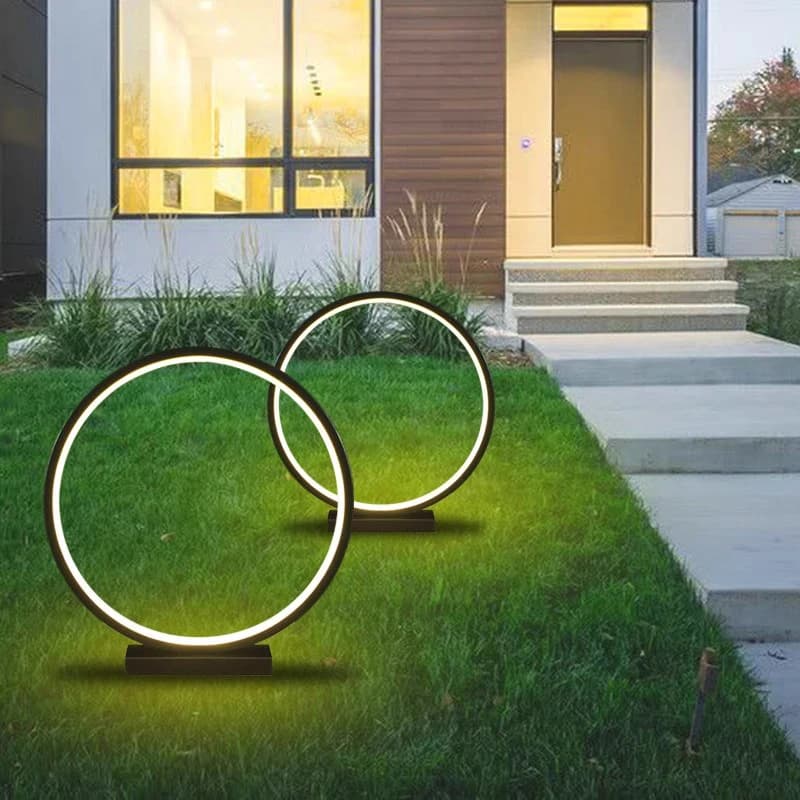 Anello luminoso da prato solare Illuminazione da esterno a LED Luce solare Decorazione da giardino per esterni Luce da giardino per esterni