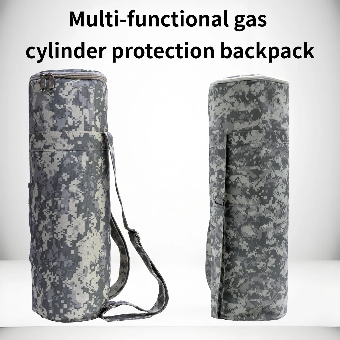 Zaino mimetico per bombole di gas, zaino multifunzionale per la protezione delle bombole di gas, viaggi all'aperto, alpinismo in alta quota