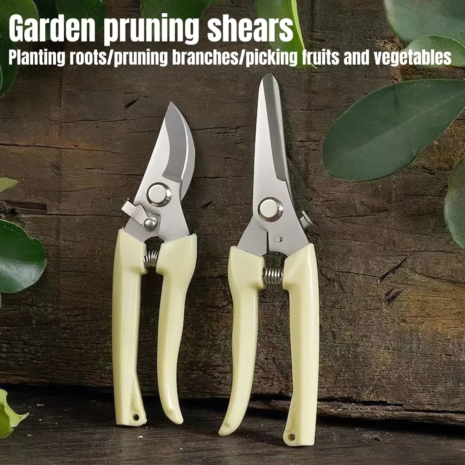 Stainless steel professional gardening scissors, pruning branches, fruit trees, flowers, household pruning tools scissors