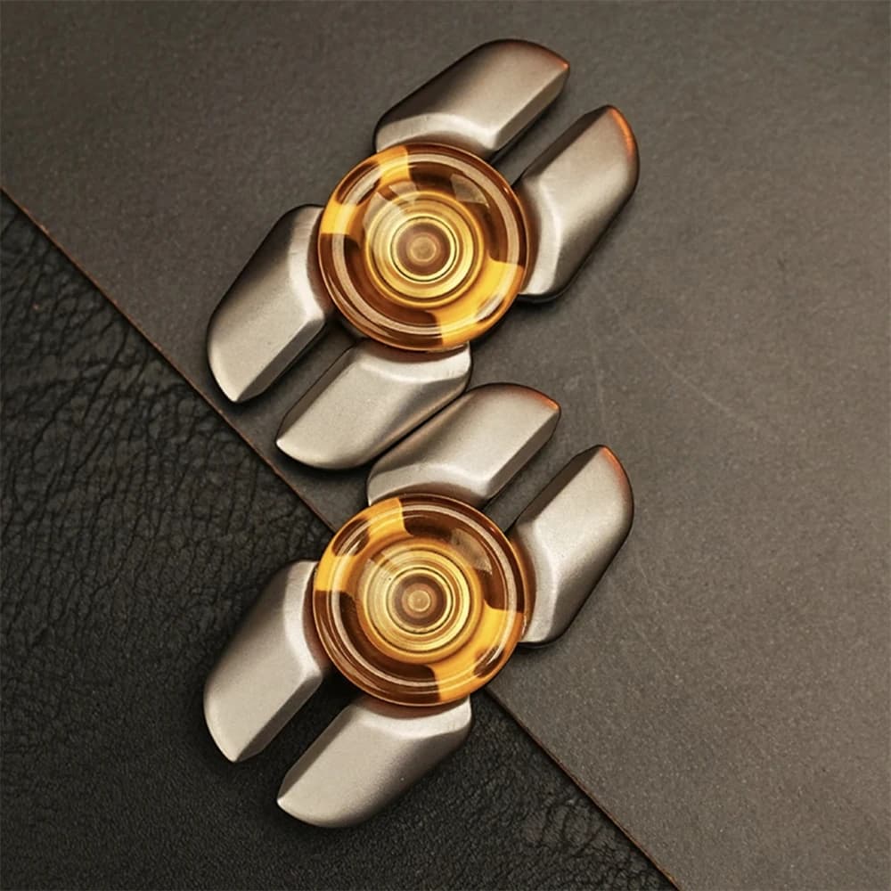 The X EDC Fidget Spinner Giocattoli antistress in acciaio inossidabile per adulti TDAH Sollievo dall'ansia Messa a fuoco sensoriale Giocattoli agitati