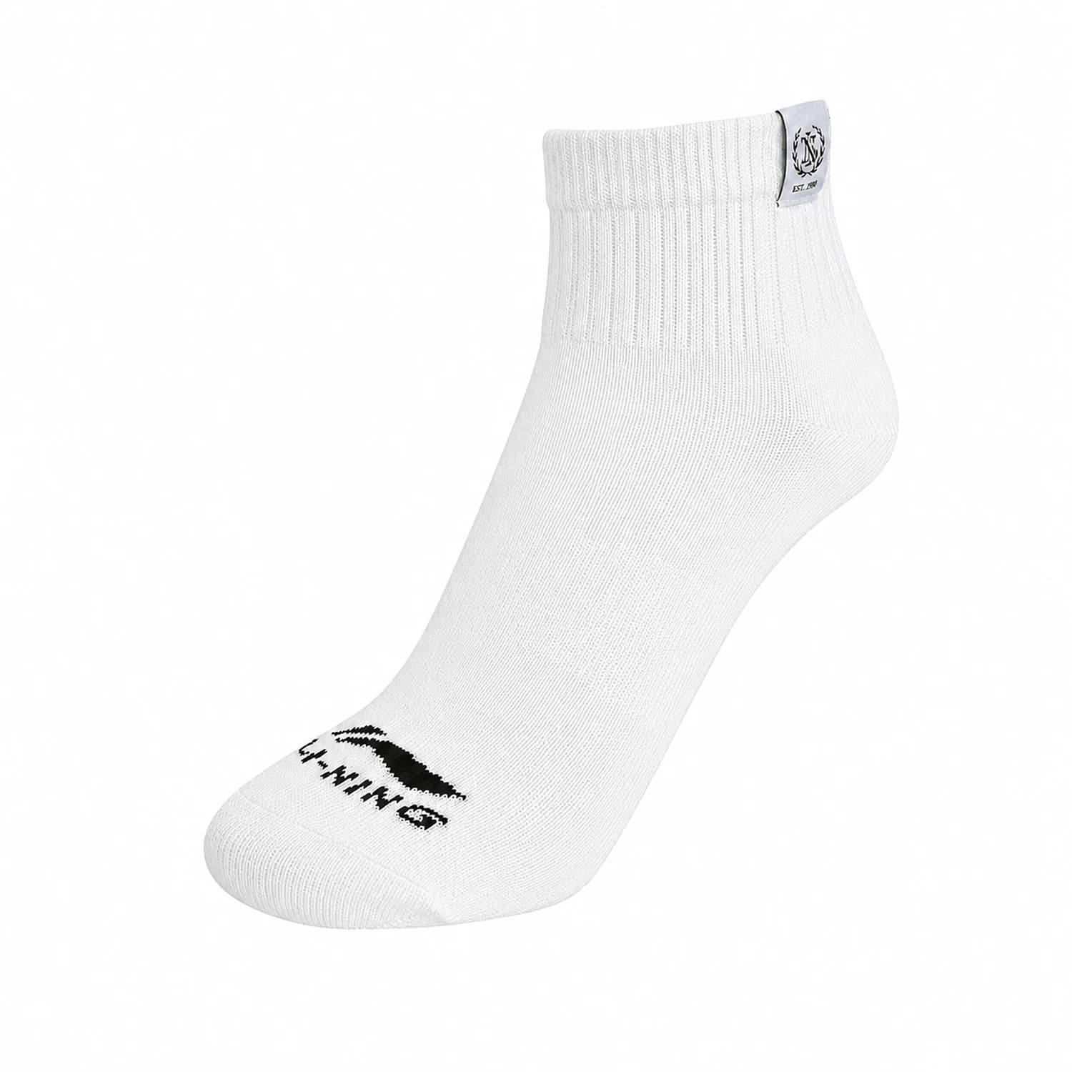 Li-Ning Unisex Sports Style Socks 78.2%Cotton 19.2%Polyester 2.6%Elastane 22-28cm LiNing Men Women Ankle Socks AWSW183