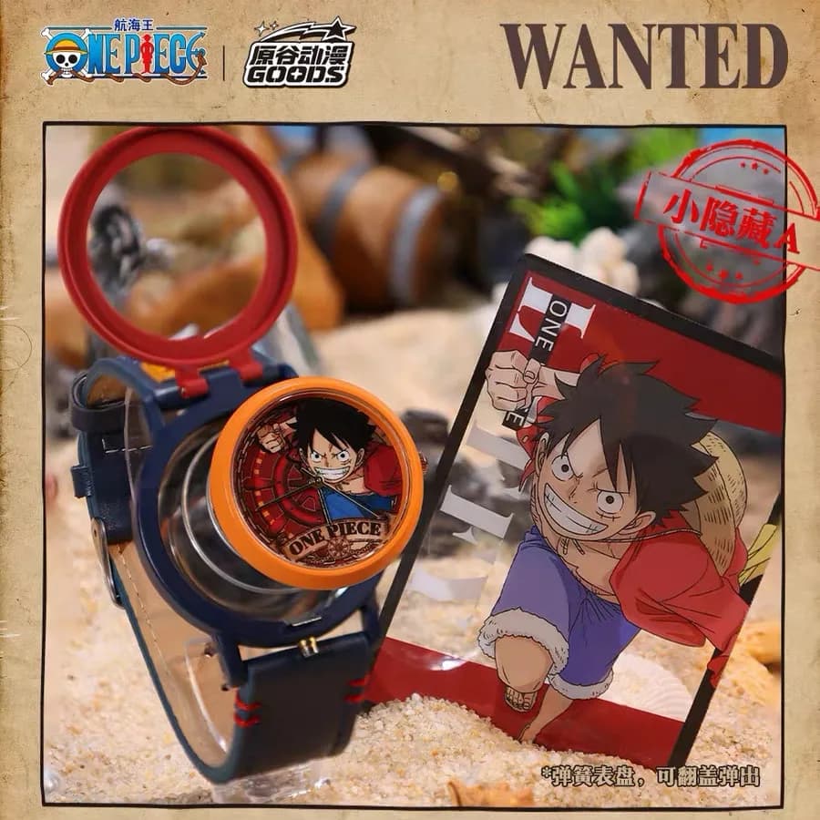 Authentic Single-piece watch Blind Box Rufy Zoro Co Heart Wrist Watch with Gift Mark for Men Women Students