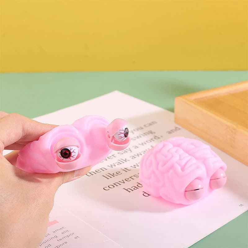 Antistress Flippy Cervello Squishy Eye Popping Spremere Agitarsi Giocattolo Roba interessante Bambini ADHD Autismo Ansia Sollievo Giocattolo per bambini Adulti