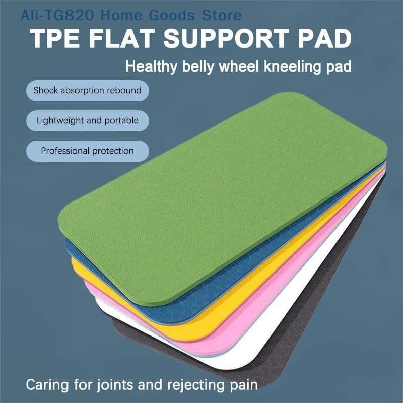 [TG820] Tappetino da yoga portatile, spesso, con cuscino per ginocchia, per esercizi, con texture antiscivolo, materiale resistente all'usura