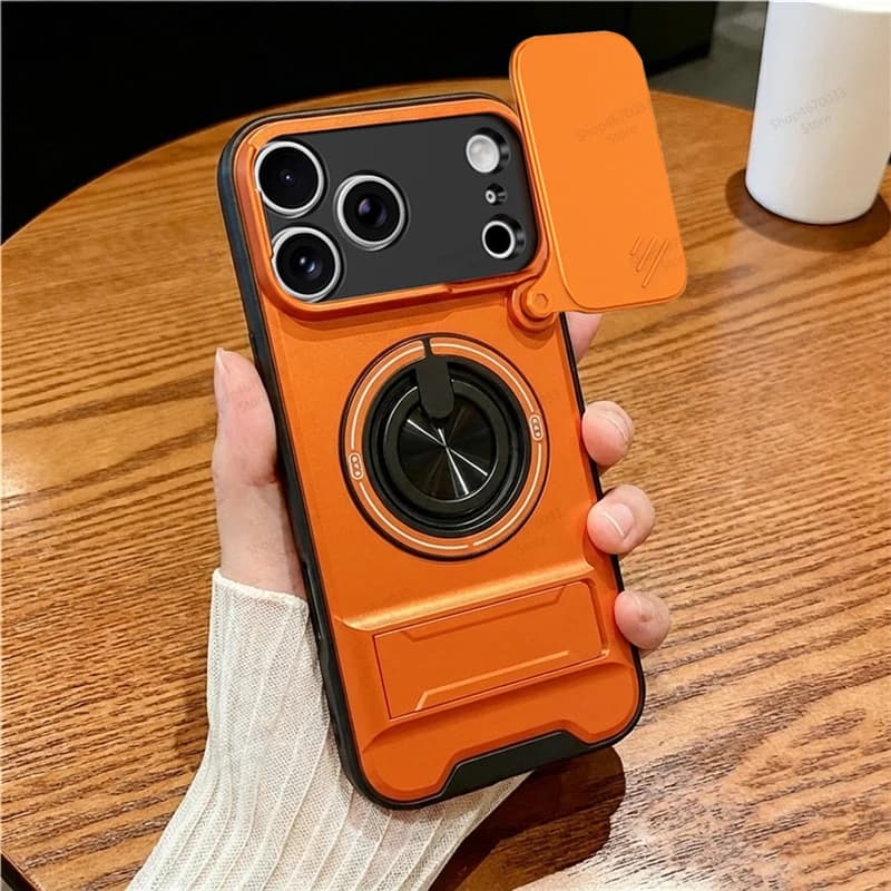 Custodia in Silicone Opaca con Supporto Invisibile per Fotocamera Compatibile con MagSafe per iPhone 17 13 15 14 16 12 11 Pro Max Plus 16e 17 Air