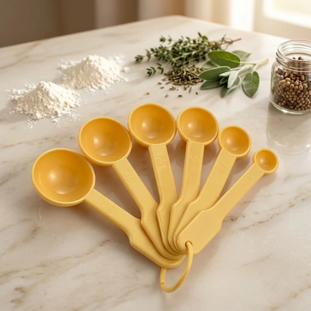 6pcs/set Plastic Measuring Spoon Set Multi-functional Nestable Sugar Spice Coffee Measure Spoons Baking Tools Kitchen Accessorie
