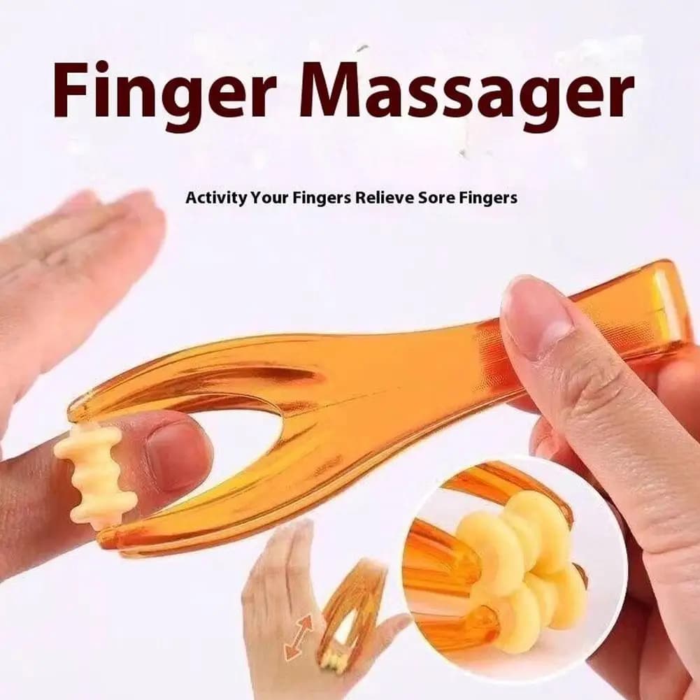 Massaggiatore per dita a 2 rulli Mini massaggiatore per articolazioni delle dita con impugnatura elastica per la circolazione sanguigna delle dita e il rilassamento muscolare 1 pezzo