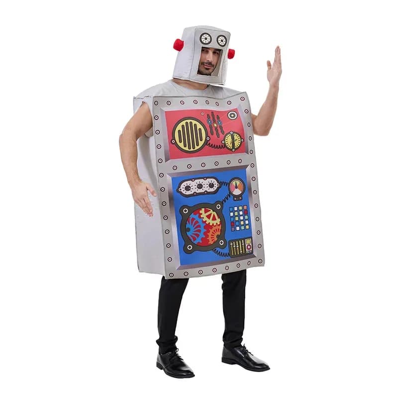 Halloween Nuovo Robot Adulto Spugna Alieno Lego Divertente Festa Divertente Costume di ruolo; 3,v'5.t;8,