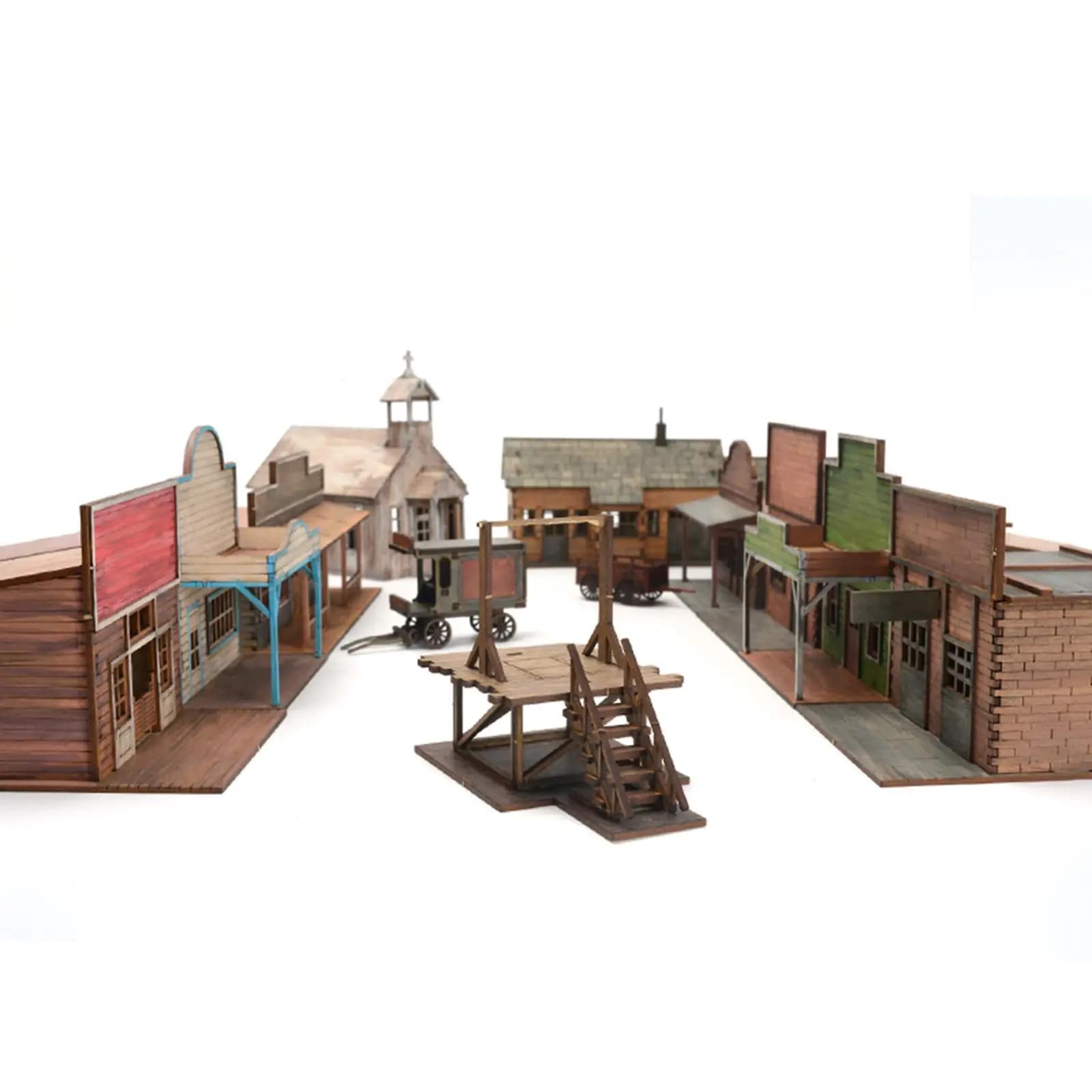 Modello in Miniatura di Stazione Ferroviaria 1:72, Kit Artigianale in Legno Fai-da-Te per Collezionisti e Progetti Regalo