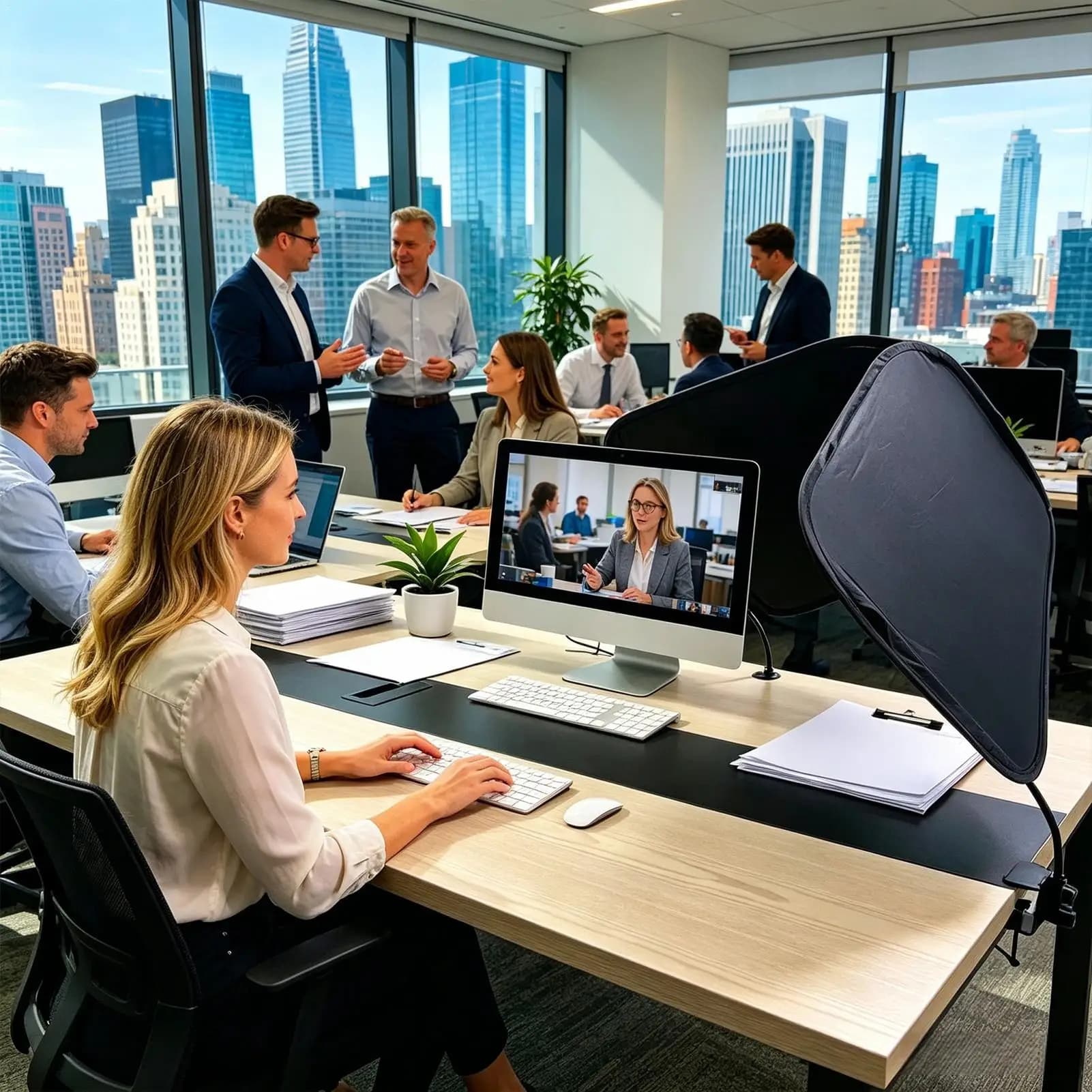 Office Desk Light Blocker Overhead Privacy Blocking Cover Office Glare Shade For Men Adults Coworkers Colleagues Teachers