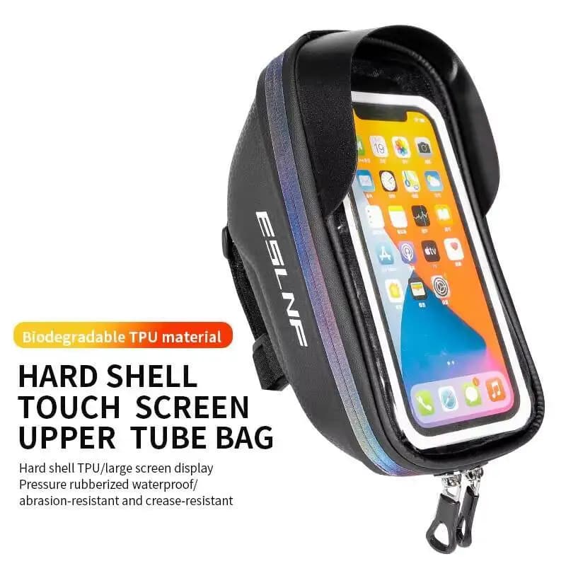 ESLNF Bike Bag Rainproof Hard-shell Design Touchscreen Mobile Phone For MTB And Road Bicycle Bicycle Helmet Bicycle Accessories
