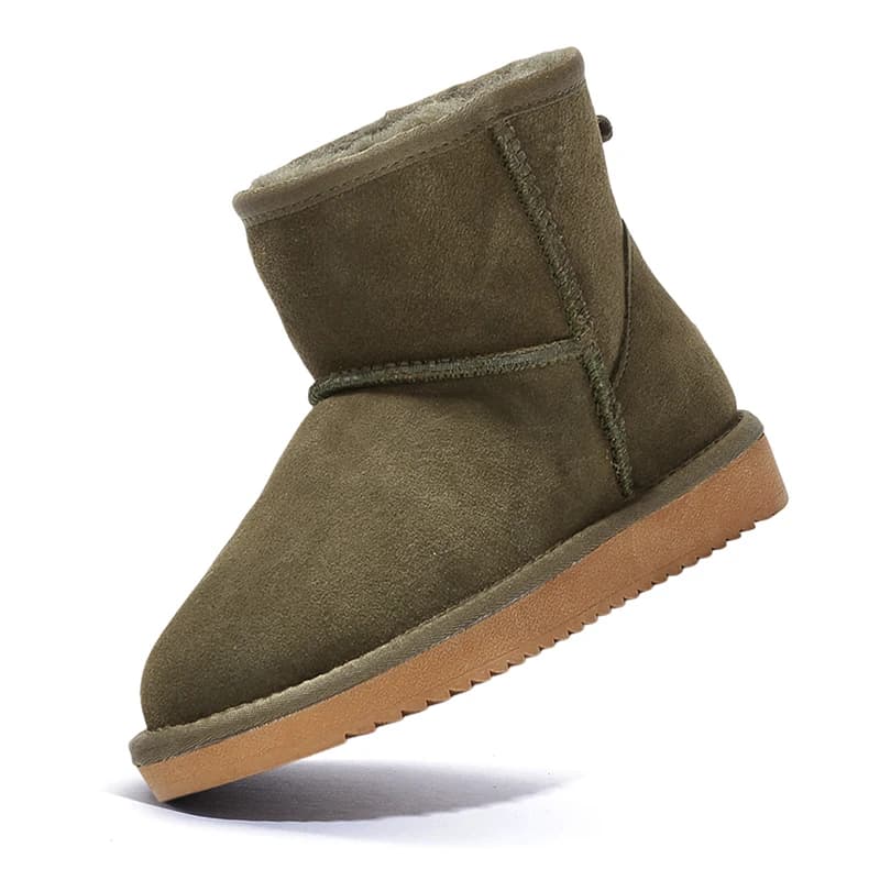 Nuovi Arrivi: Stivali da Neve Classici Australiani in Vera Pelle per Donne, Stivaletti in Pelle Bovina, Taglie Grandi, Scarpe Invernali da Donna