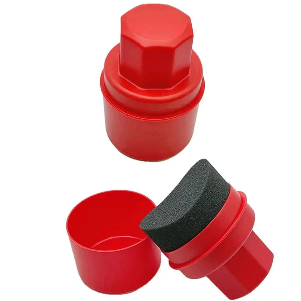 Con coperchio Spugna per ceretta per pneumatici per auto Manico antiscivolo Applicatore di cera per auto a forma curva Spazzola per rivestimento per pneumatici per auto riutilizzabile portatile