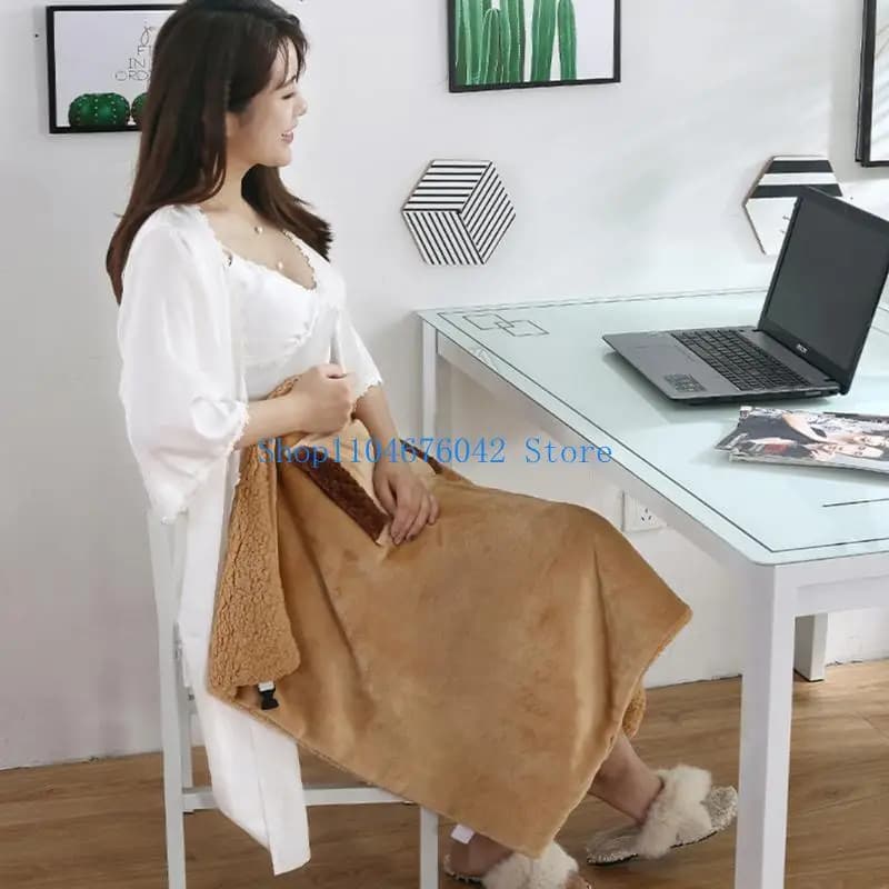 Coperta da riscaldata elettrica USB 5asd con tasca scaldamani Riscaldamento sicuro portatile per uso familiare all'aperto